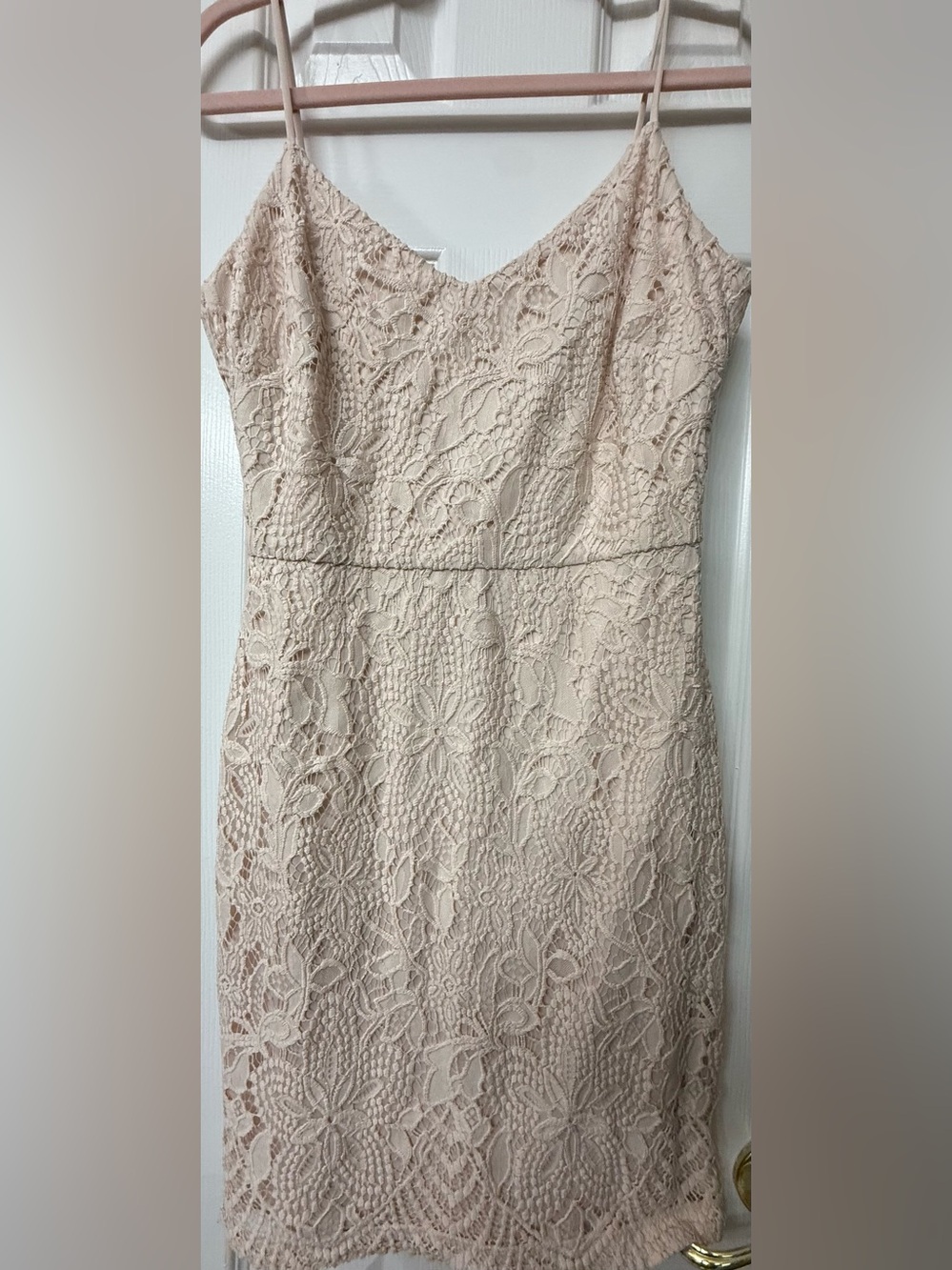Guess Blush Pink Lace Dress